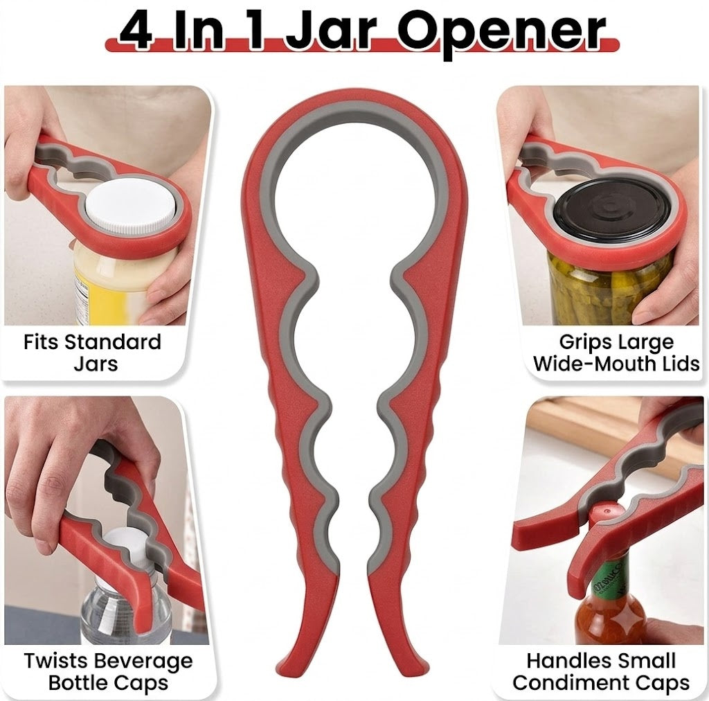 Multifunction Jar Opener Set