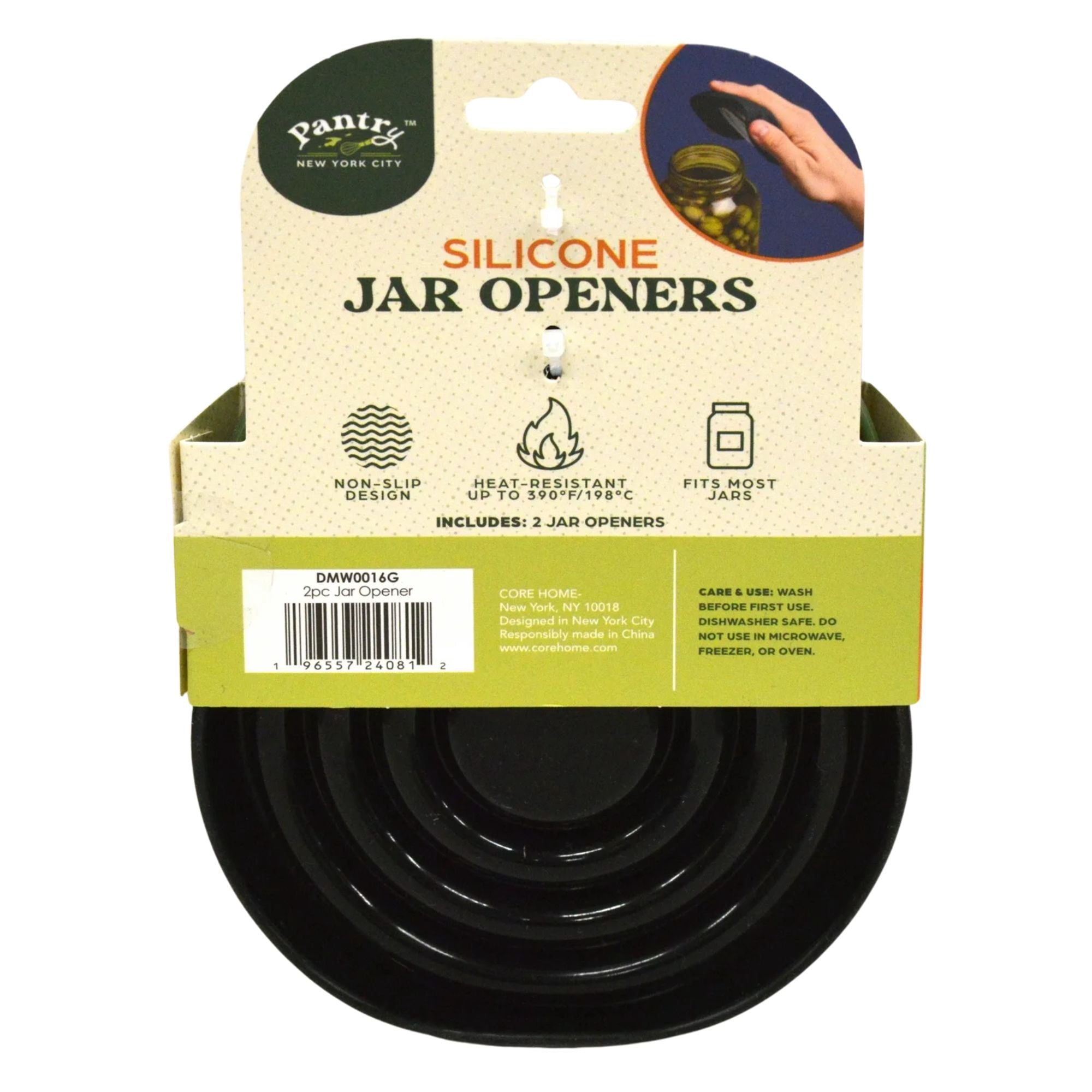 Silicone Jar Openers, 2-Pack