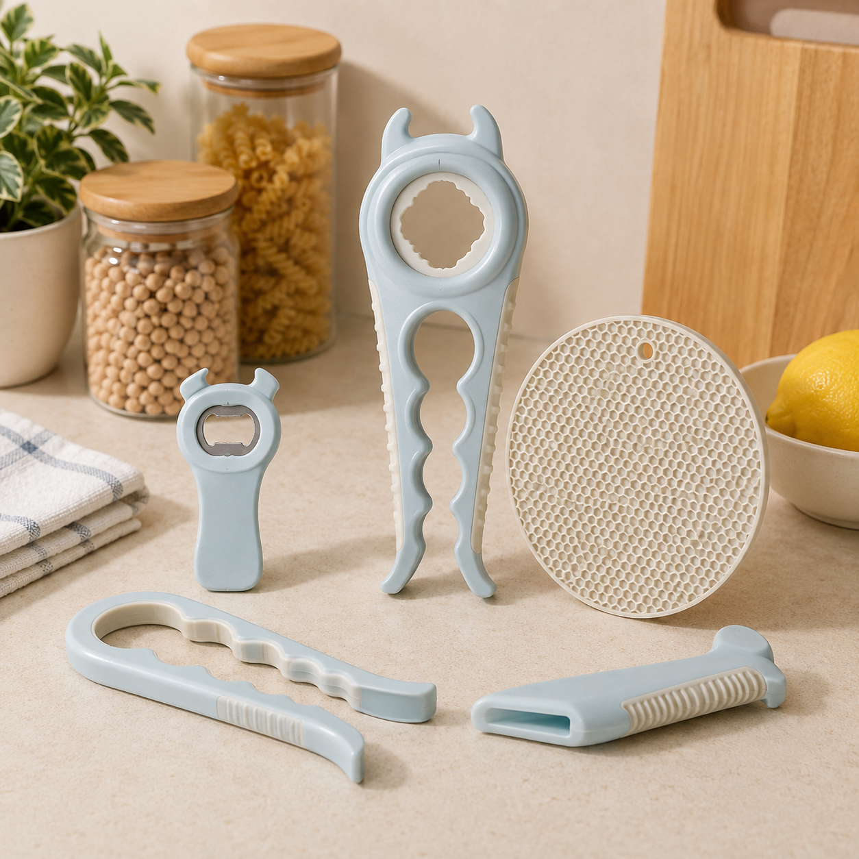 3-Piece Jar & Bottle Opener Set