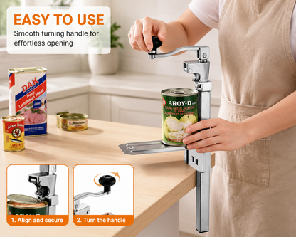 2pcs-Commercial Adjustable Tabletop Can Opener