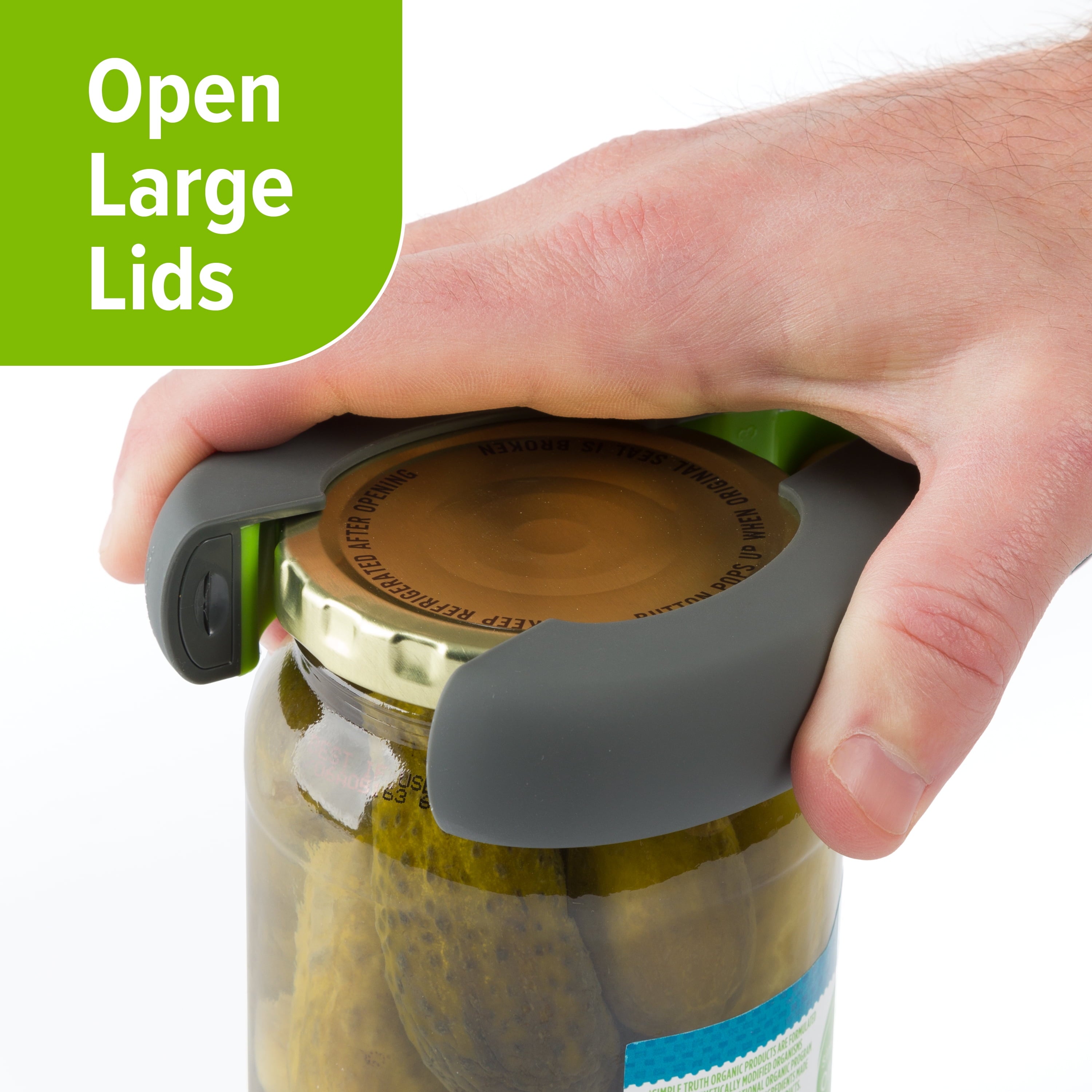 Prep Solutions 6-in-1 Multi Opener With Non-Slip Grip for Jars, Cans, and Bottles