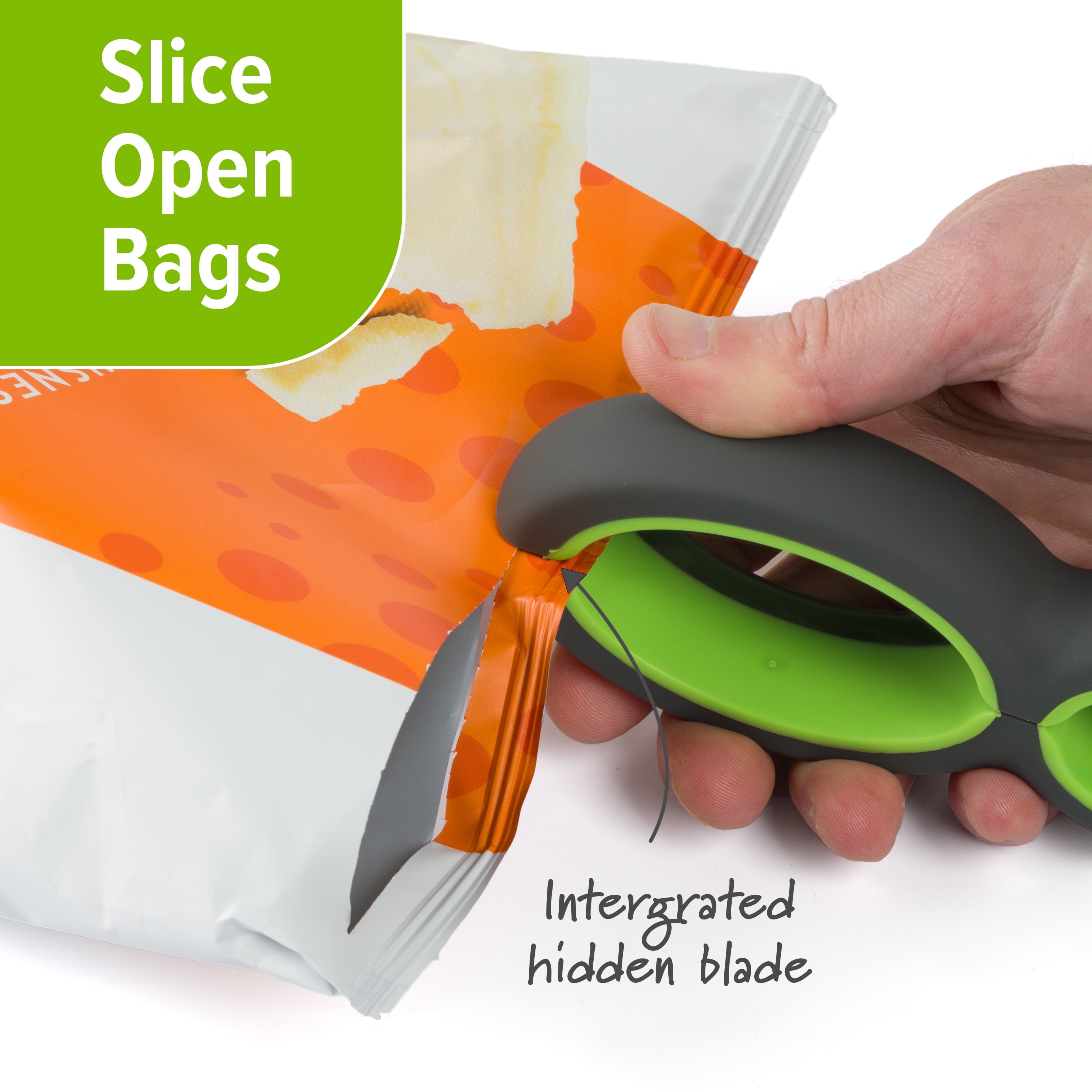 Prep Solutions 6-in-1 Multi Opener With Non-Slip Grip for Jars, Cans, and Bottles