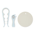 Elements by Thyme & Table 3-Piece Jar & Bottle Opener Set - Blue