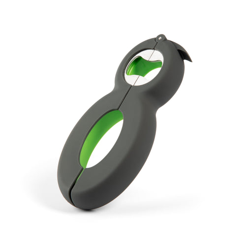 Prep Solutions 6-in-1 Multi Opener With Non-Slip Grip for Jars, Cans, and Bottles