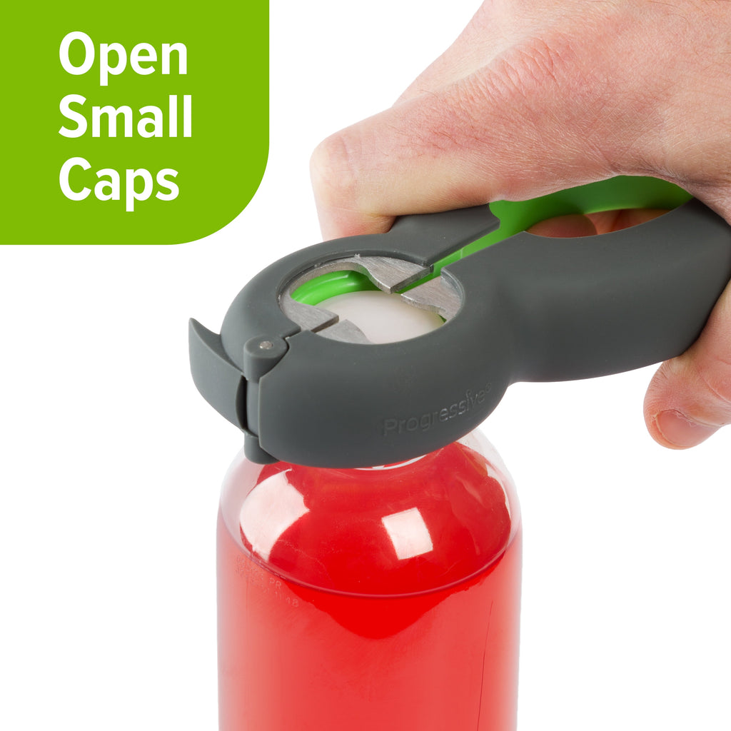 Prep Solutions 6-in-1 Multi Opener With Non-Slip Grip for Jars, Cans, and Bottles